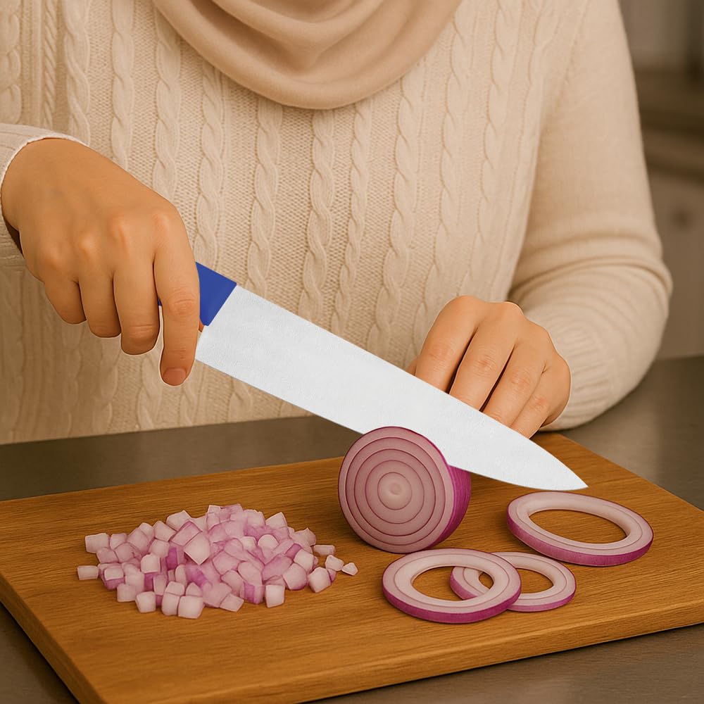 Professional Meat Knife – Stainless Steel Blade, Polypropylene Handle with Antimicrobial Protection, Comfort Grip, Dishwasher Safe