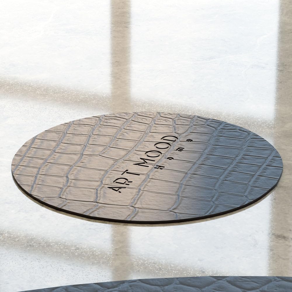 Leather Placemat Set with Coasters And Holders - Faux Leather Dining Table Protection - Heat And Scratch Resistant