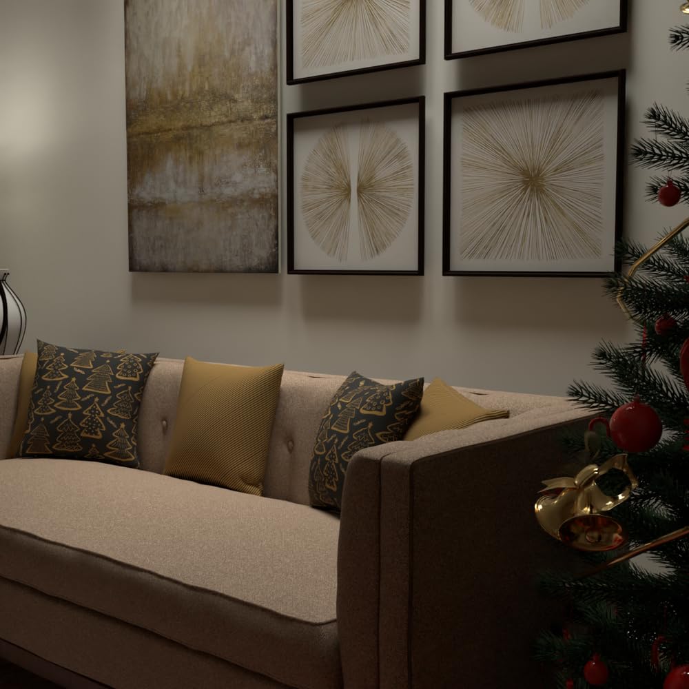 Christmas Cushion 40x40 CM, Washable Soft Holiday Pillow for Sofa, Bedroom, Living Room, or Office, Festive Decorative Accent