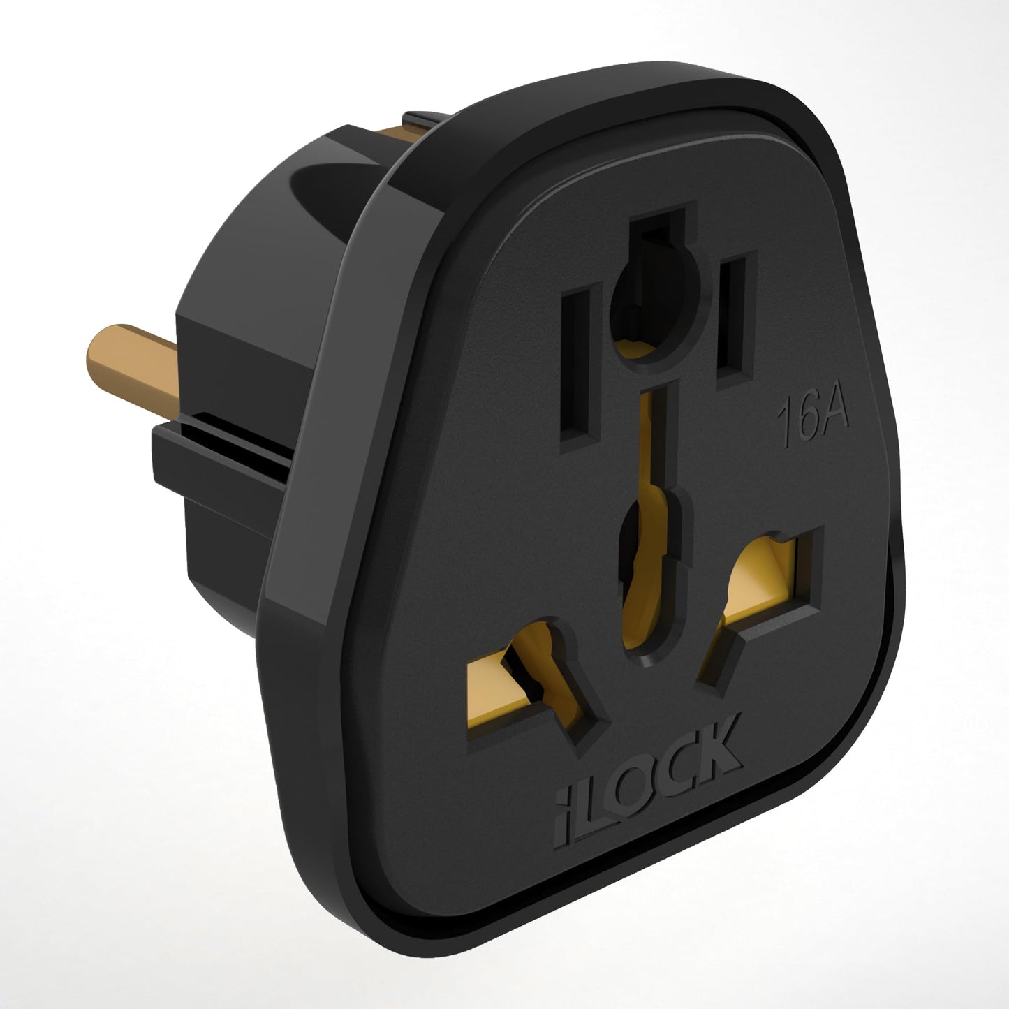 iLOCK Travel Plug adapter Converter - black