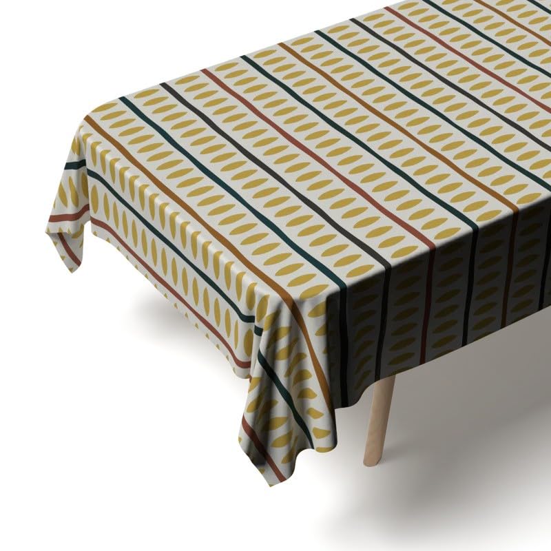 Tablecloth, Dust-Proof Soft Touch Cover, Machine Washable, Elegant Drape for Dining Kitchen Parties Hotel Use, Spill Resistant
