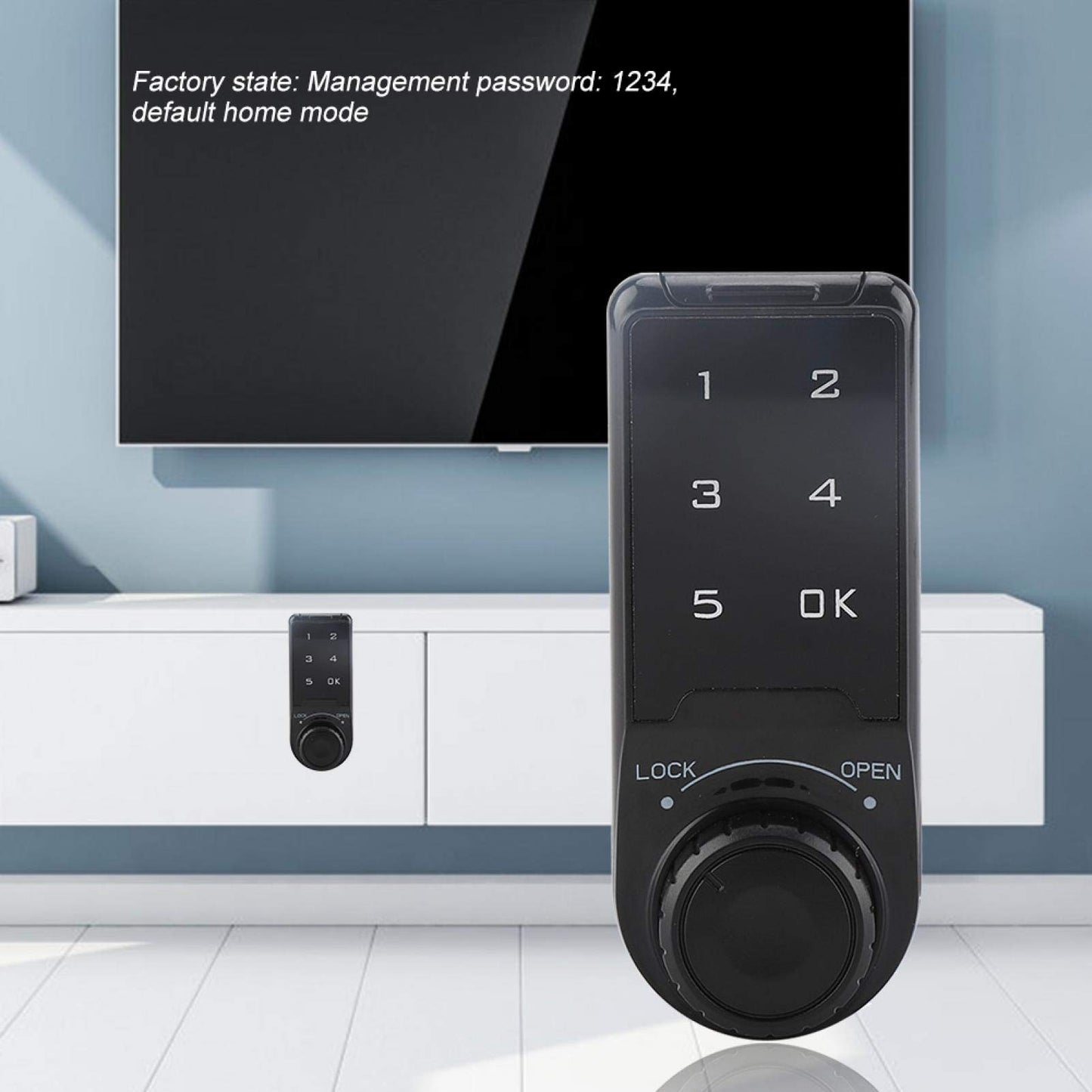Touch Keypad Lock, Electronic Security Code Deadbolt Lock, Kids Safety Lock, Digital Password Cabinet Lock for Home, Cabinet, Wardrobe, Office, Durable and Easy-to-Install