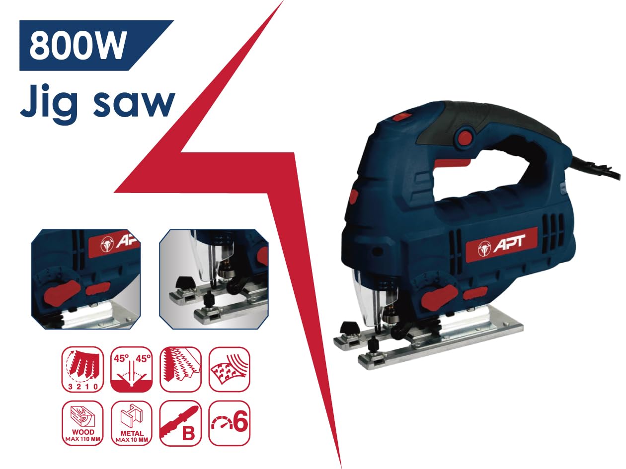 APT DW07455 Jig saw 800 watt 110 mm
