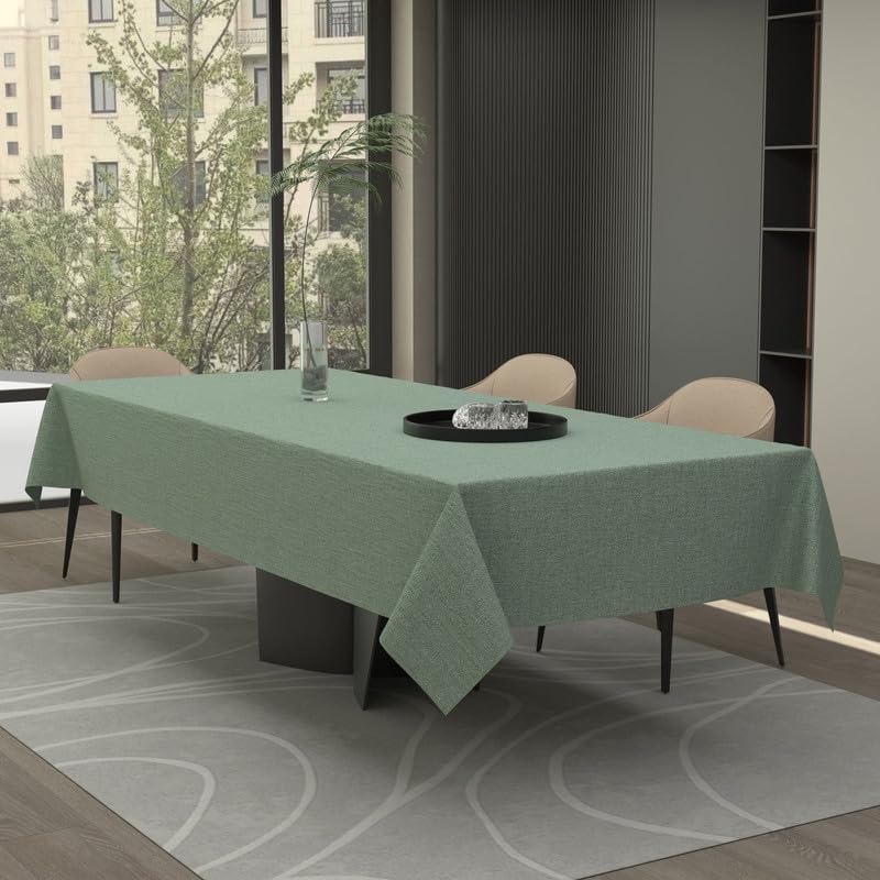 Premium Linen Tablecloth - Elegant and Durable Table Cover for Dining Room, Kitchen, and Events - Dust-Proof, Machine Washable