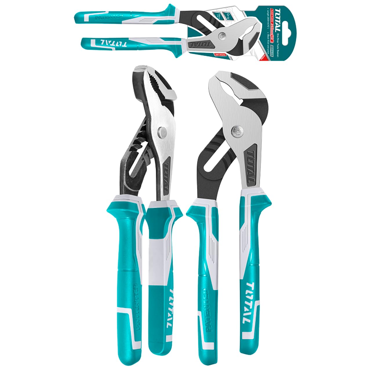 Total 12" (300mm) Pump pliers THT281202