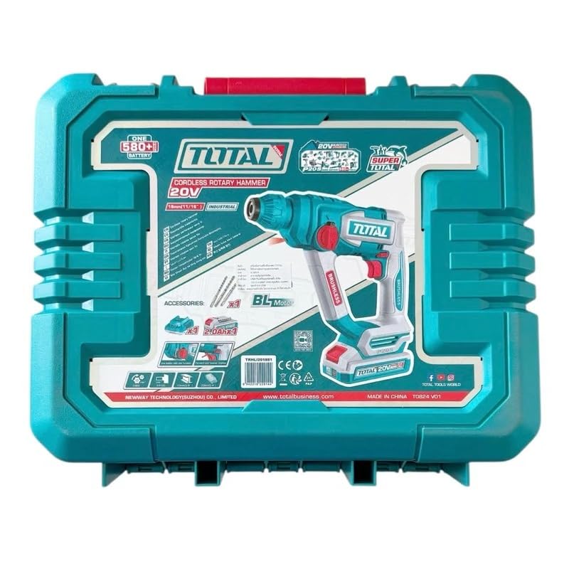 Total 20V 18mm hammer, including battery and charger TRHLI201881