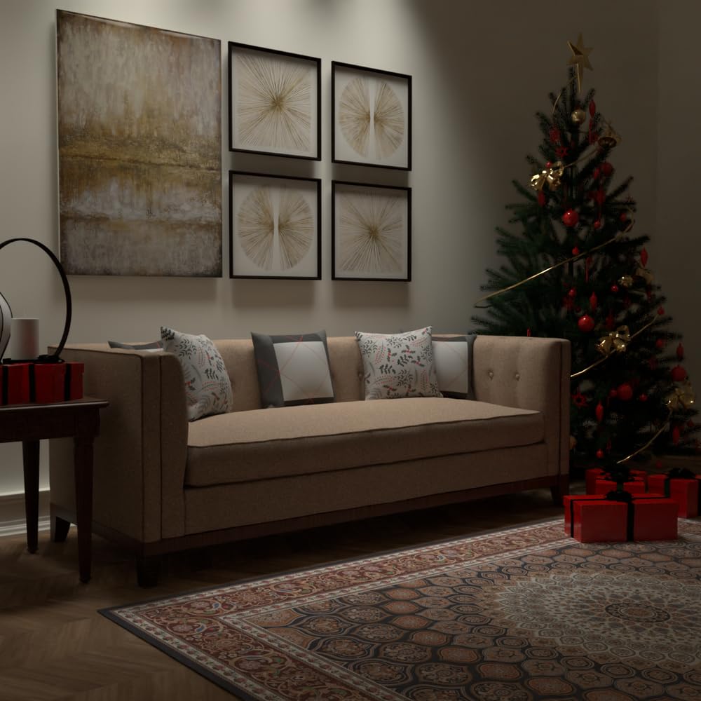 Christmas Cushion 40x40 CM, Washable Soft Holiday Pillow for Sofa, Bedroom, Living Room, or Office, Festive Decorative Accent