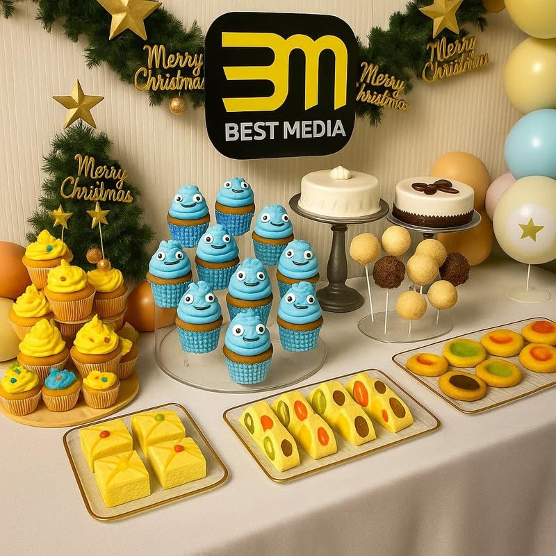 Acrylic Cupcake Display Stand, Holds 16 Cupcakes, Clear Round Dessert Holder 29.7 x 29.7 x 33cm, Tiered Pastry Serving Platter for Wedding Birthday Party Holiday Buffet