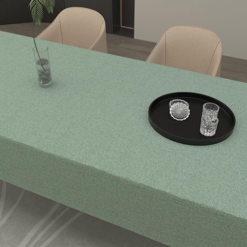 Premium Linen Tablecloth - Elegant and Durable Table Cover for Dining Room, Kitchen, and Events - Dust-Proof, Machine Washable
