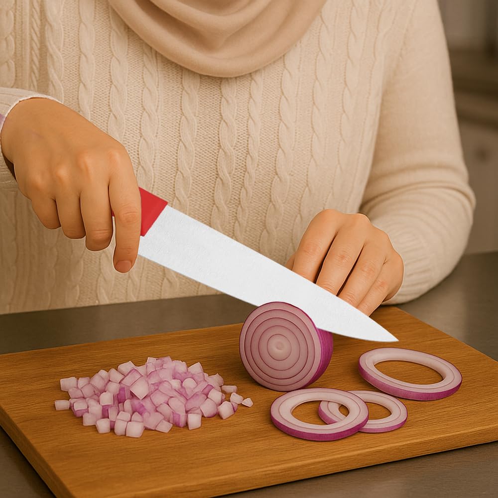 Professional Meat Knife – Stainless Steel Blade, Polypropylene Handle with Antimicrobial Protection, Comfort Grip, Dishwasher Safe