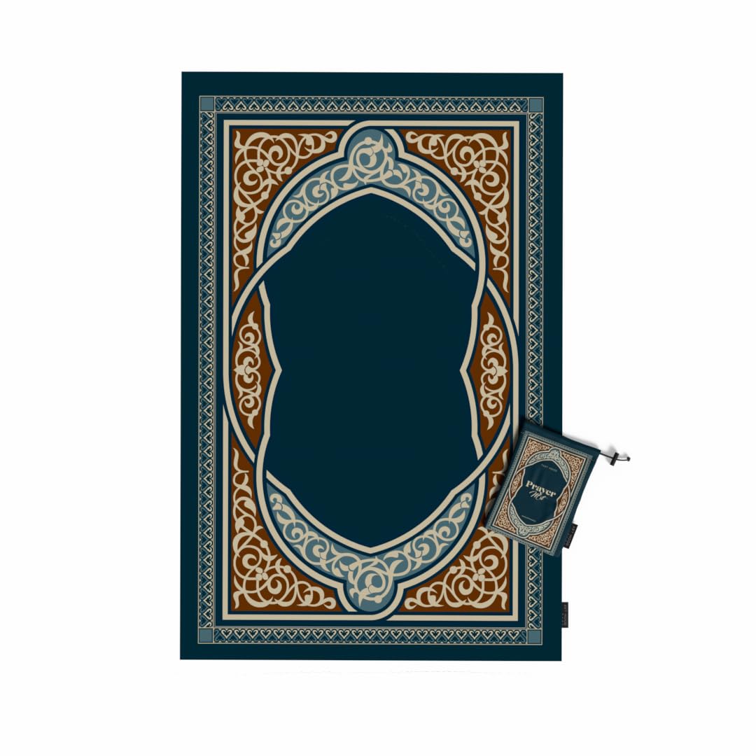 Prayer Mat - Waterproof Pocket Size Travel Mat for Salah, Lightweight Foldable Muslim Prayer Rug with Carrying Bag