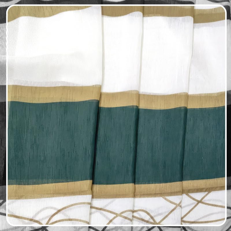 Modernistic Linen Curtain Panel - Crosswise Striped Sheer - Semi-Transparent - Steel Grommets - 1 Piece