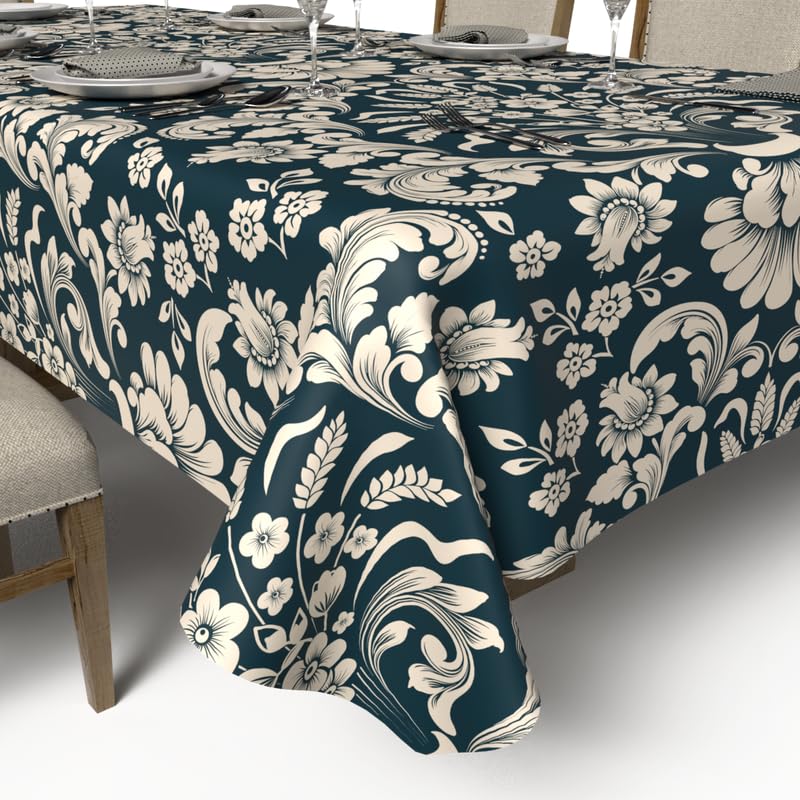 Helen Tablecloth and Napkins Set - 6 Pieces - Satin Material