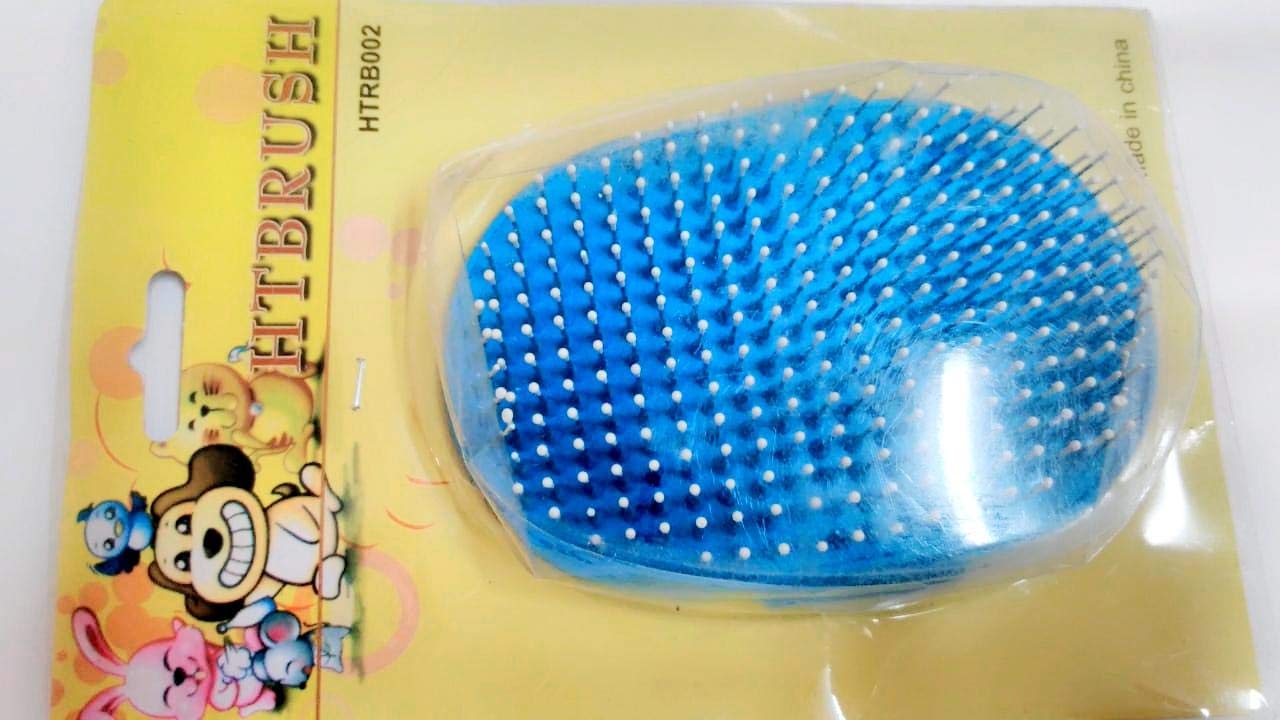 Washing brush for pet animals - blue