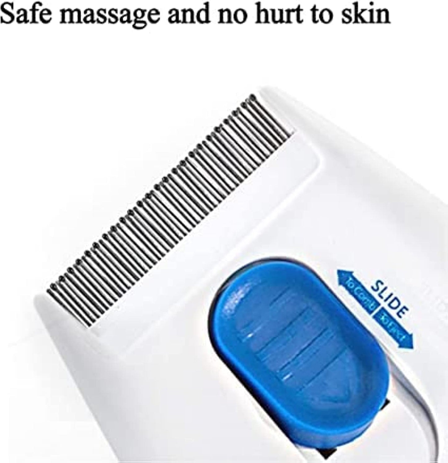 Electronic Comb Cleaning Brush Pets Flea Controller Perfect for Dogs & Cats, Kills & Stuns Fleas