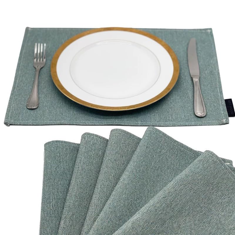 Linen Placemats Set 6 Pieces of Placemats and Runner