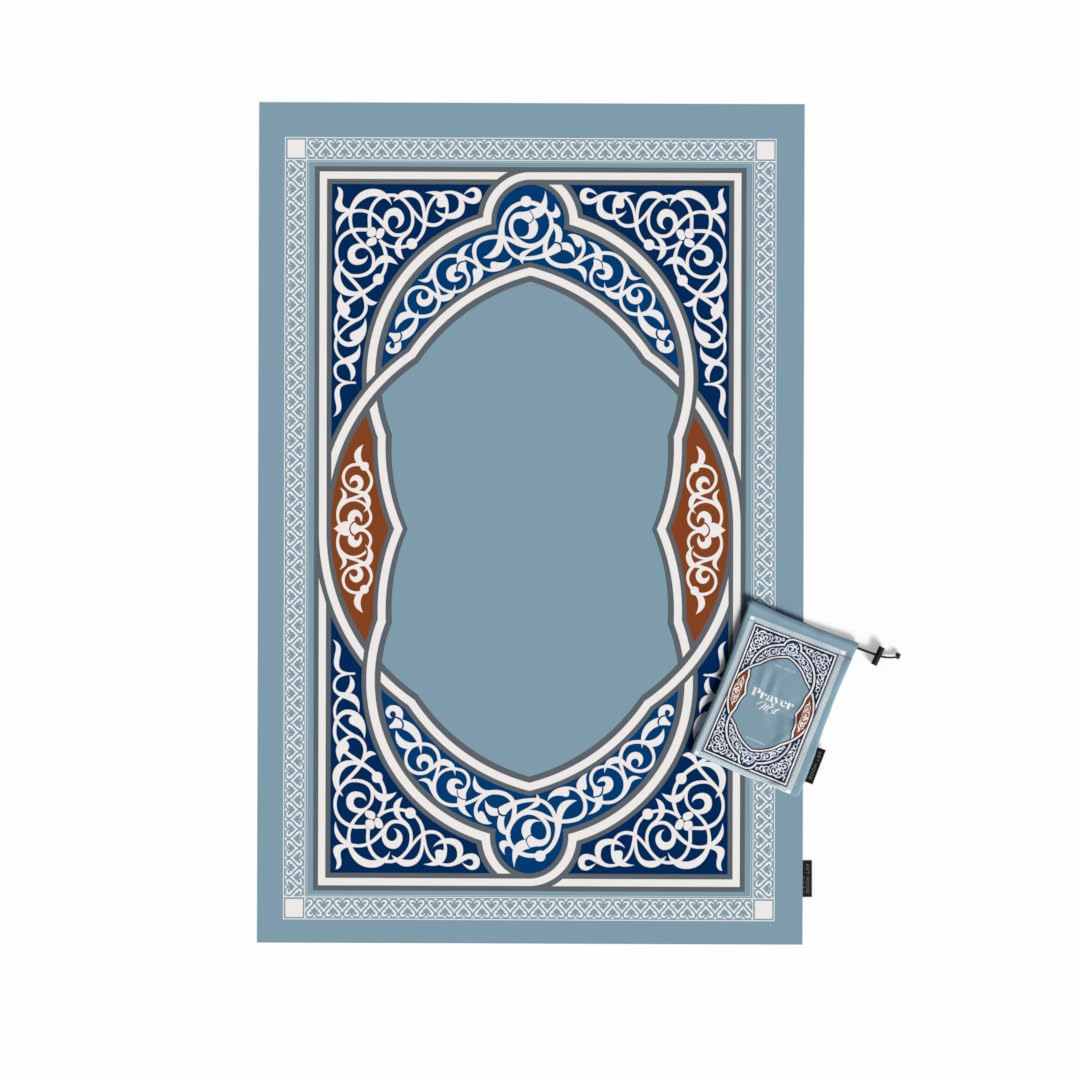 Prayer Mat - Waterproof Pocket Size Travel Mat for Salah, Lightweight Foldable Muslim Prayer Rug with Carrying Bag