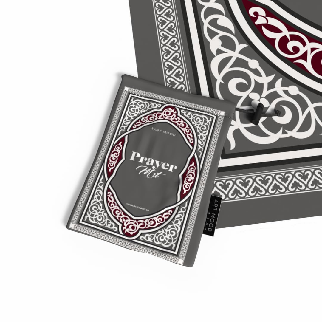 Prayer Mat - Waterproof Pocket Size Travel Mat for Salah, Lightweight Foldable Muslim Prayer Rug with Carrying Bag
