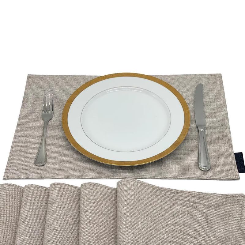 Linen Placemats Set 6 Pieces of Placemats and Runner