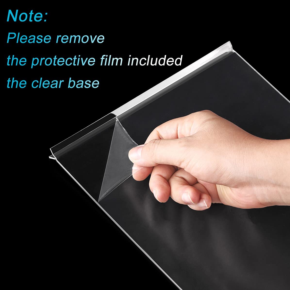 Acrylic Sign Holder A4, 6-Pack Double-Sided Clear T-Shape Display Stands for Menus, Posters, Advertisements, Flyers and Signs, Suitable for Tables in Hotels, Shops, Restaurants and Offices