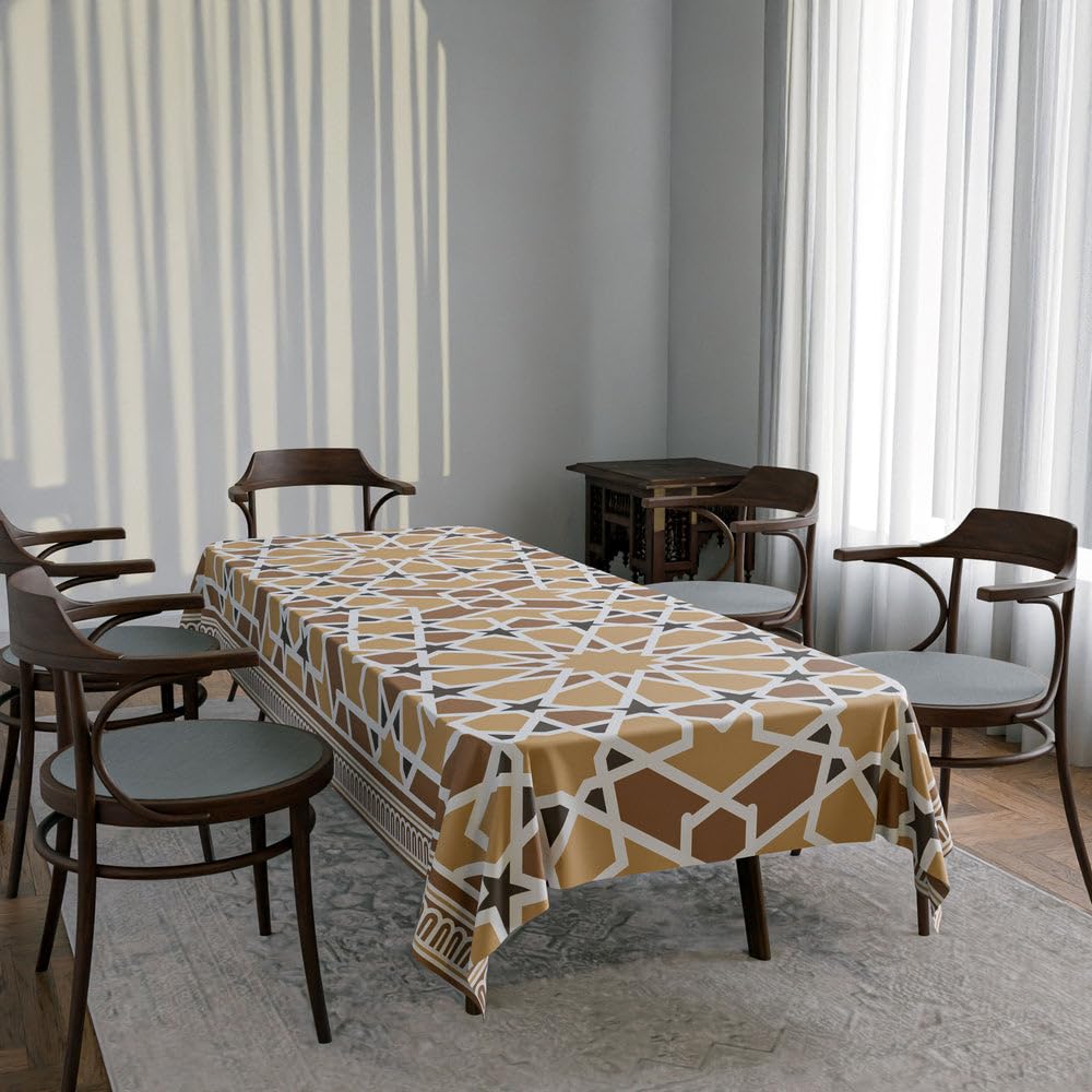 Tablecloth Waterproof Polyester Fabric, Easy Care ,Soft Touch