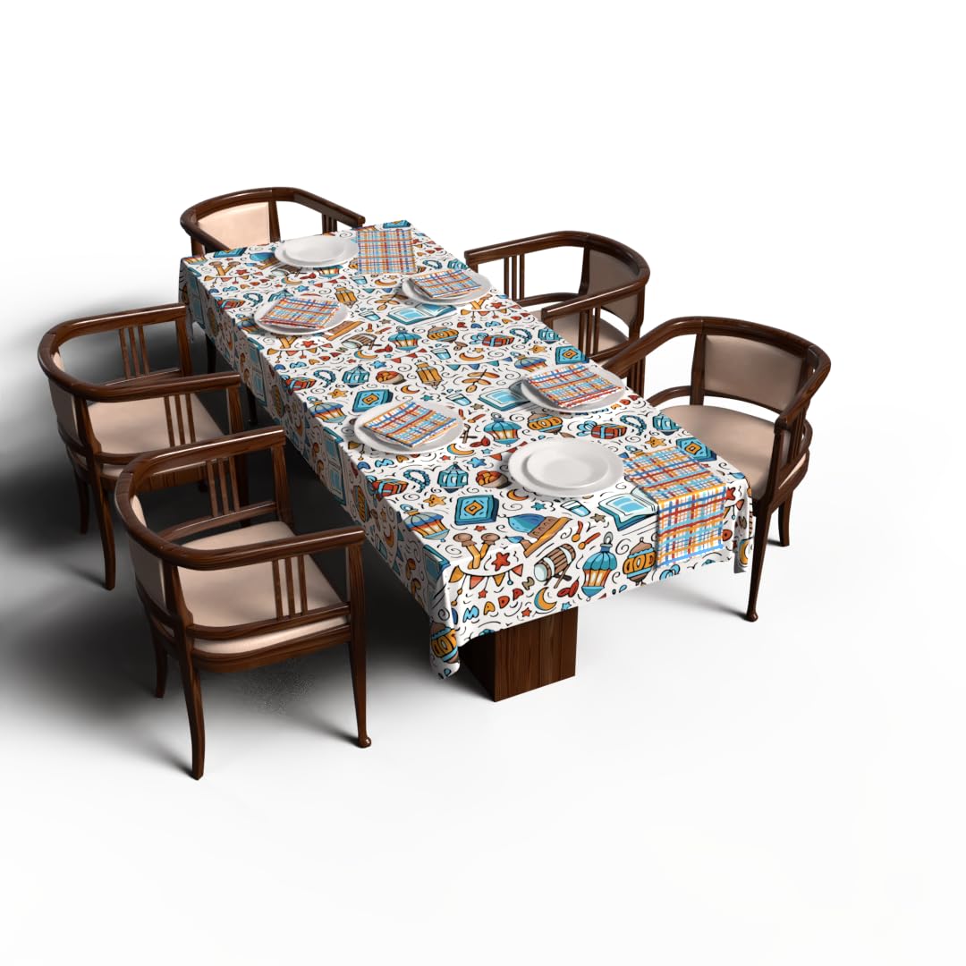 Ramadan's Unique Tablecloth & Napkins Set Satin