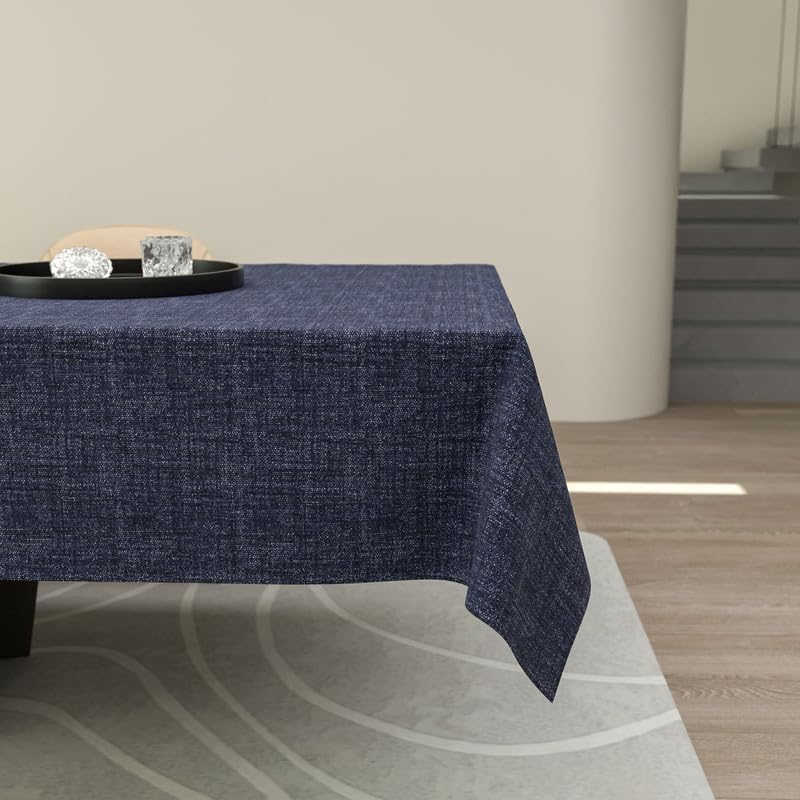 Premium Linen Tablecloth - Elegant and Durable Table Cover for Dining Room, Kitchen, and Events - Dust-Proof, Machine Washable