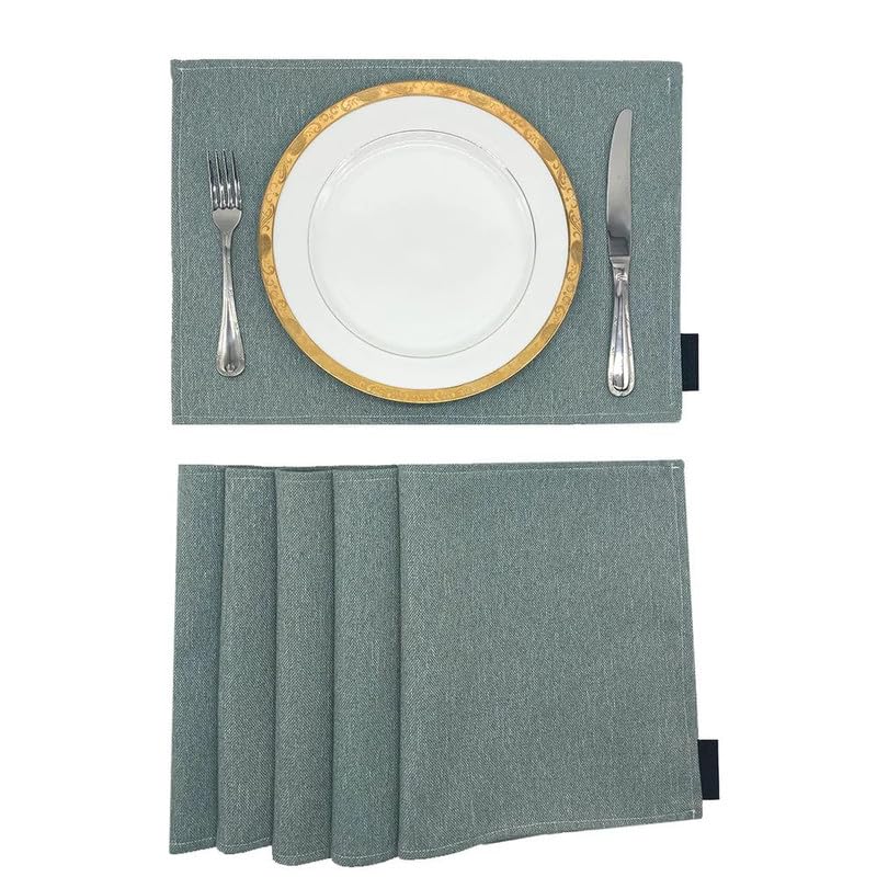 Linen Placemats Set 6 Pieces of Placemats and Runner