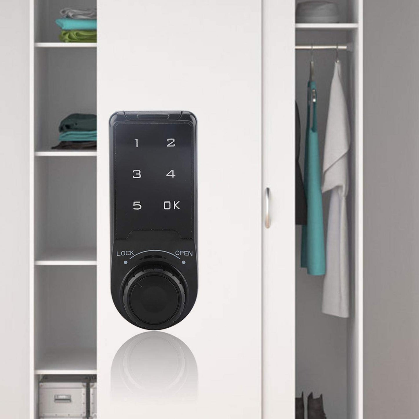 Touch Keypad Lock, Electronic Security Code Deadbolt Lock, Kids Safety Lock, Digital Password Cabinet Lock for Home, Cabinet, Wardrobe, Office, Durable and Easy-to-Install