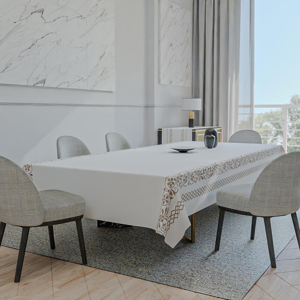 Velvet Tablecloth – Elegant and Durable Polyester Table Cover, Stain-Resistant, Machine Washable, Perfect for Dining, Kitchen & Events