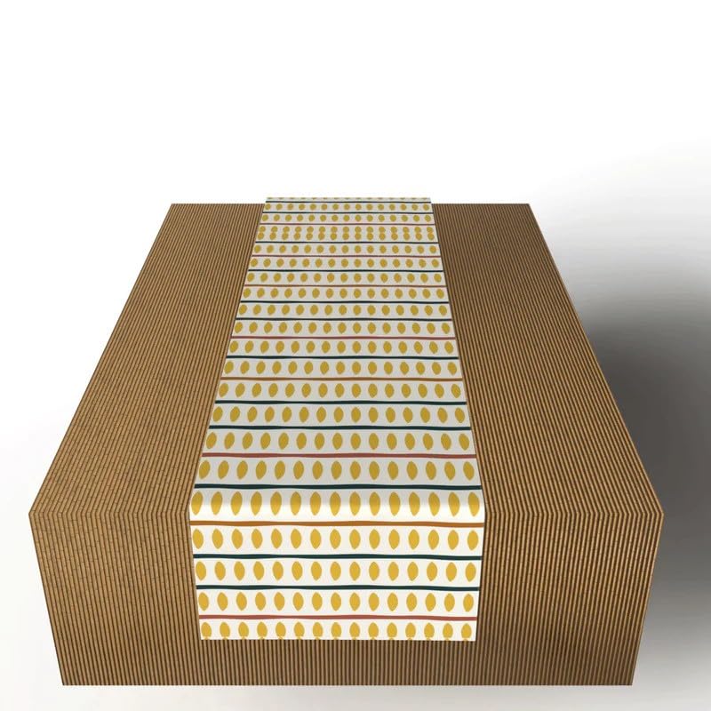 HOME Decorative Runner, 140W ×35L CM, Cotton, Table or Bed Runner for Home Decor, Elegant Design for Living Room or Occasions