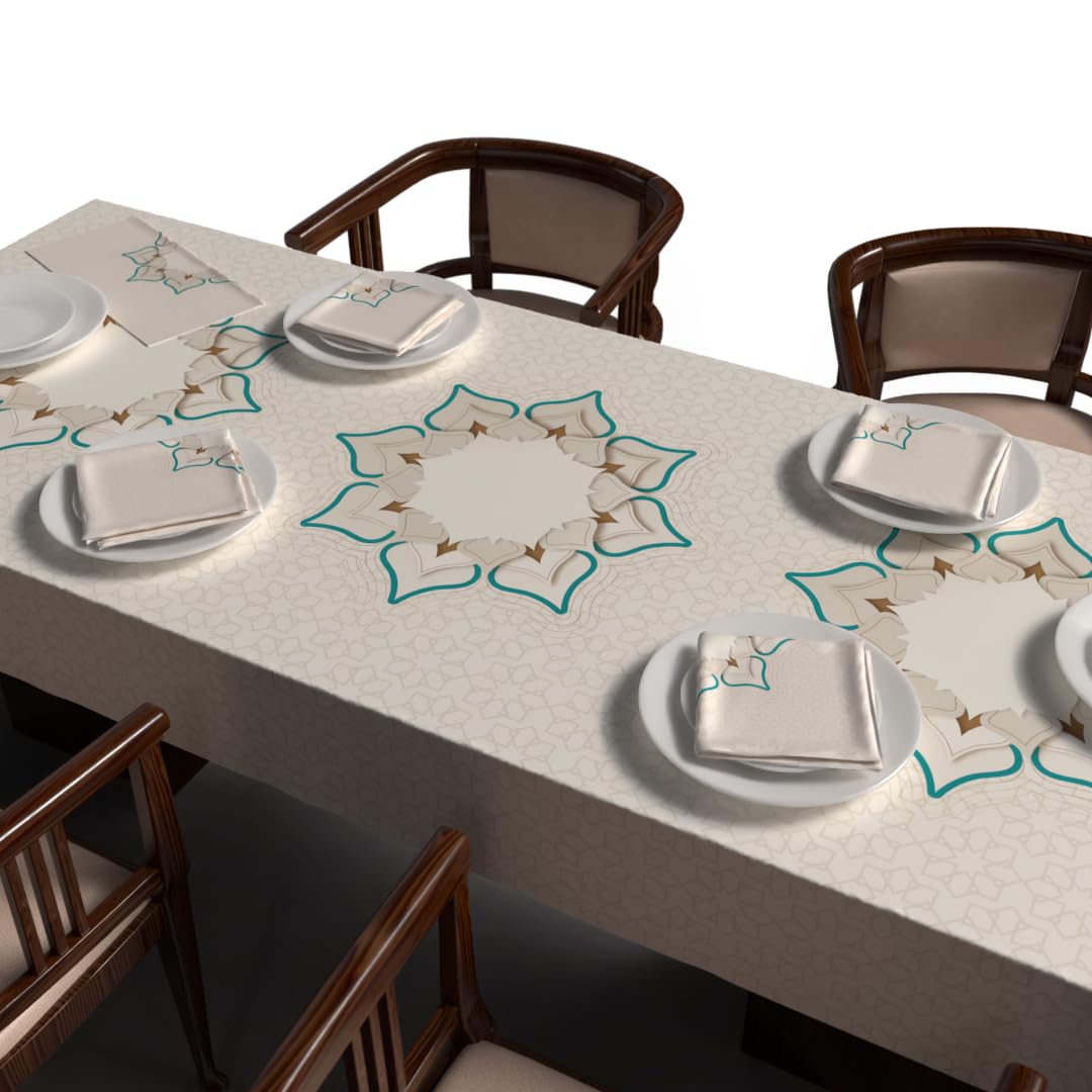 Ramadan's Unique Tablecloth & Napkins Set Satin