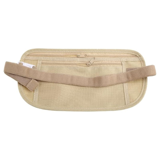 Travel Money Belt Blocking Security Pouch – Hidden Waist Fanny Anti-Theft Passport Holder with Adjustable Strap – Undercover Travel Wallet for Cash, Cards & Documents