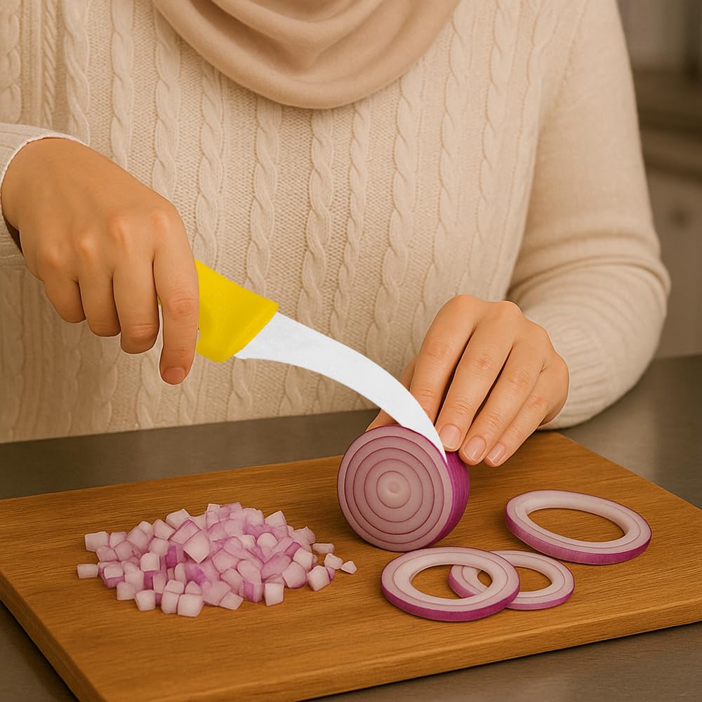 سكين لحم من الفولاذ المقاوم للصدأ - درجة احترافية - مقبض مريح - شفرة حادة لقطع دقيقة - أداة مطبخ متينة