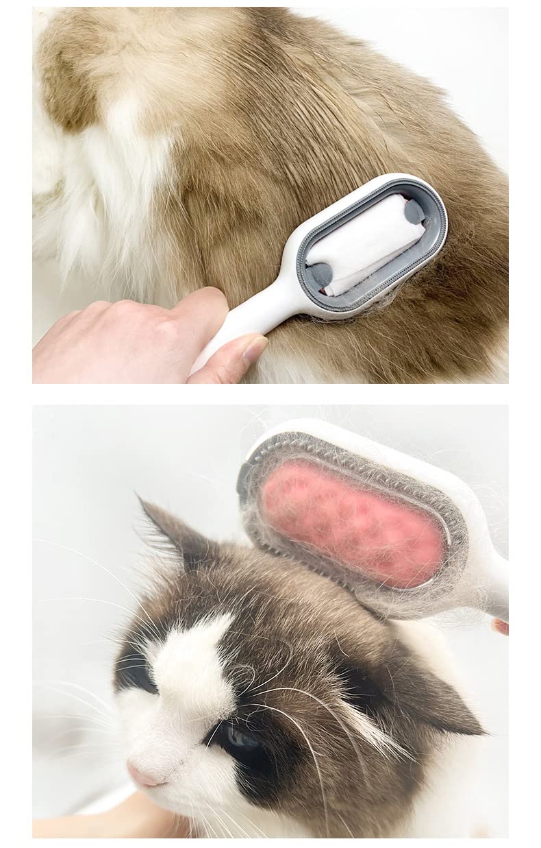 3-in-1 Pet Grooming Tool – Hair Removal, Massage Comb, Lint Remover for Cats & Dogs – Grooming Brush, Clothes Fuzz Shaver, Travel-Friendly Pet Hair Cleaner – Ideal for Home & Travel
