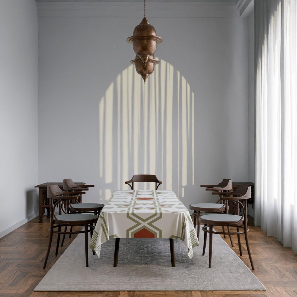 Tablecloth Waterproof Polyester Fabric, Easy Care ,Soft Touch