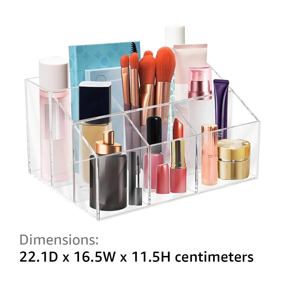 Desk Drawer Organizer Trays and Accessories Set, Multi-Piece Clear Storage Bins for Office Supplies, Makeup, and Utensils, Includes Bonus Everlasting Inkless Pencil for Home and Office
