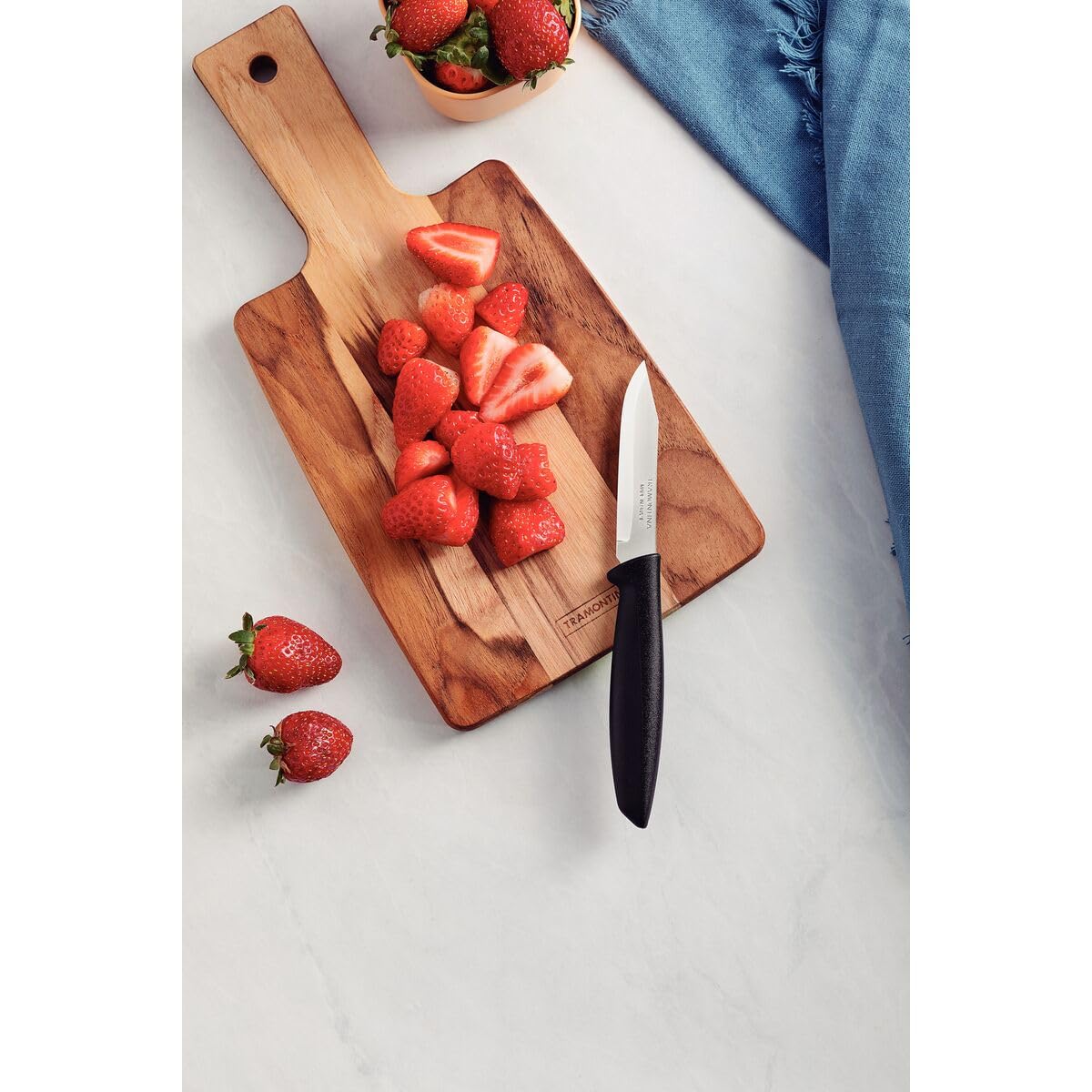 5" Steak Knives, Pack of 12, Sharp Stainless Steel Blades, Durable Polypropylene Handles, Dishwasher Safe, Perfect for Family Dinners, Gatherings, and Restaurants