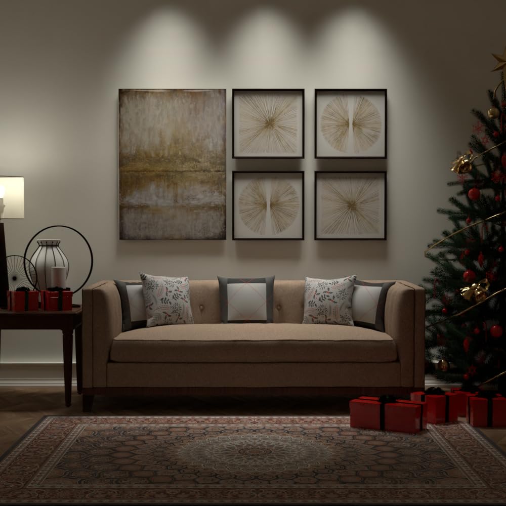 Christmas Cushion 40x40 CM, Washable Soft Holiday Pillow for Sofa, Bedroom, Living Room, or Office, Festive Decorative Accent