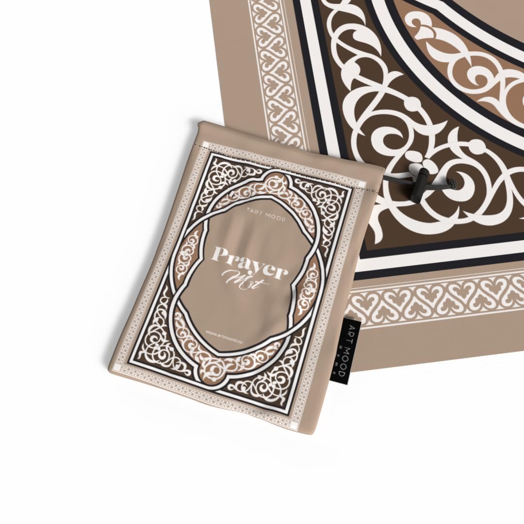 Prayer Mat - Waterproof Pocket Size Travel Mat for Salah, Lightweight Foldable Muslim Prayer Rug with Carrying Bag