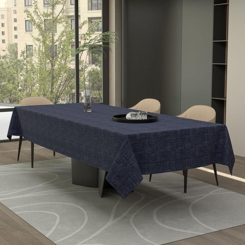 Premium Linen Tablecloth - Elegant and Durable Table Cover for Dining Room, Kitchen, and Events - Dust-Proof, Machine Washable