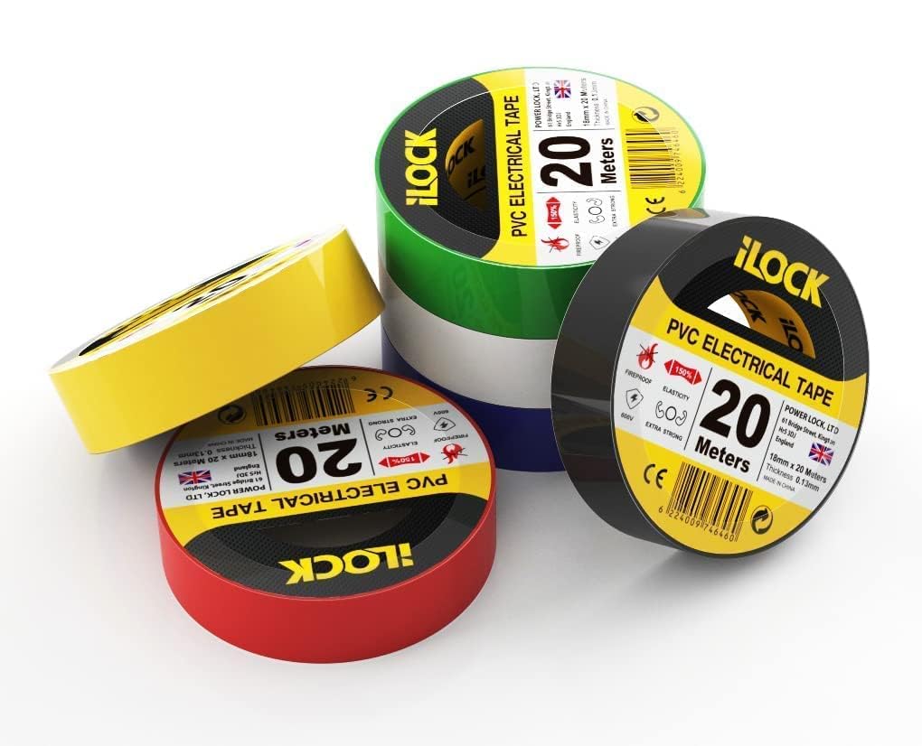 iLock Electrical Tape – 20 Meters – multi colors