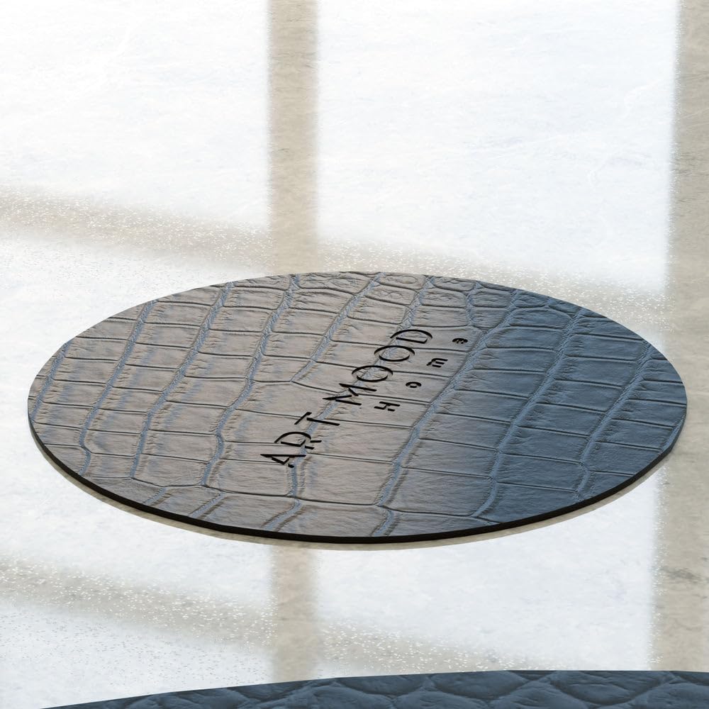 Leather Placemat Set with Coasters And Holders - Faux Leather Dining Table Protection - Heat And Scratch Resistant