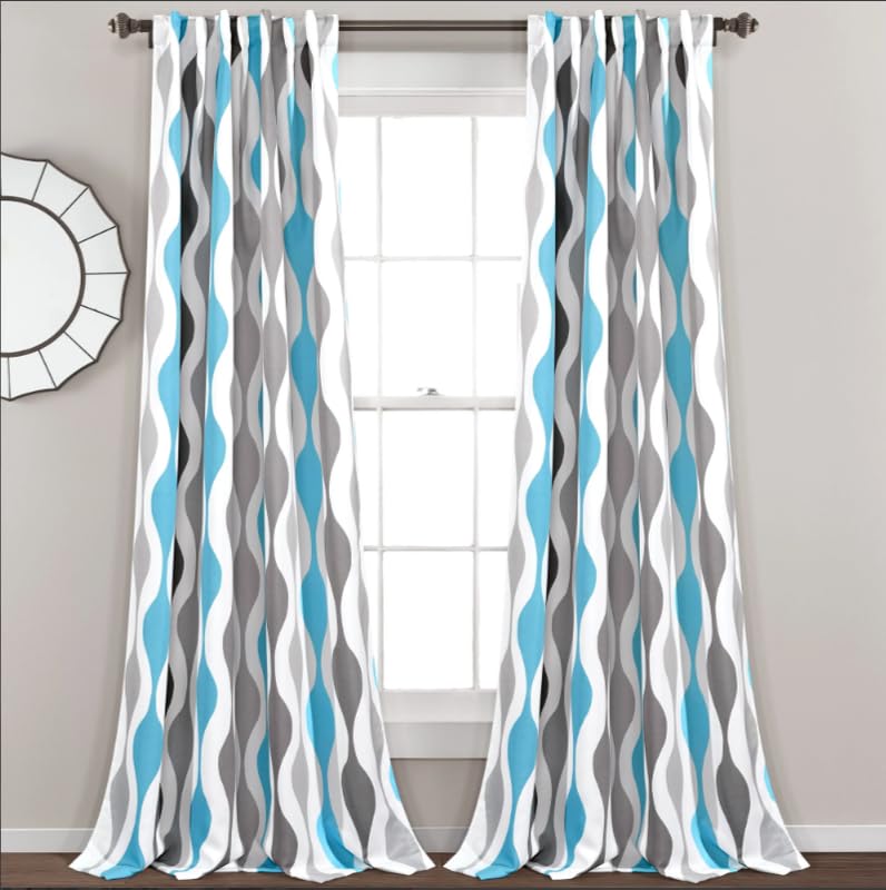 Light Filtering Window Curtain with Back Tab Design, Linen Velvet Fabric - 1 Piece