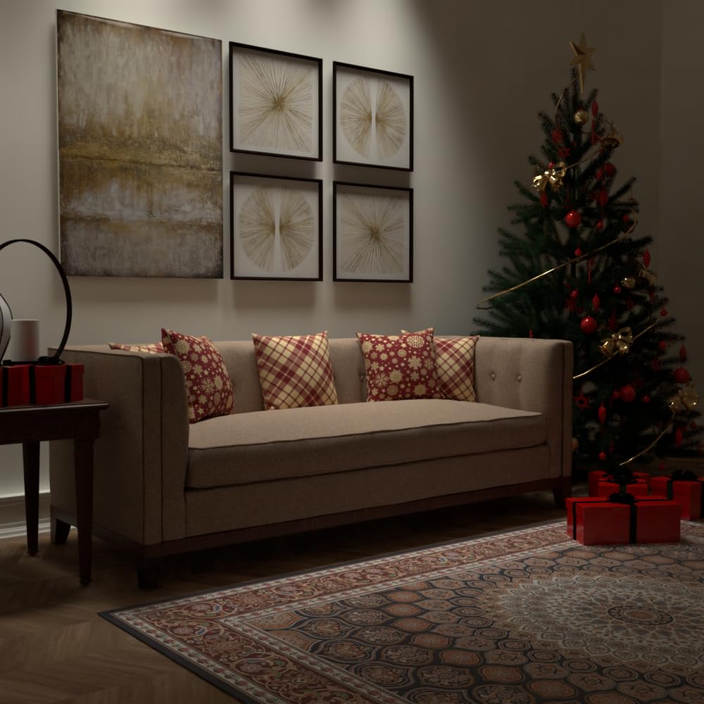 Christmas Cushion 40x40 CM, Washable Soft Holiday Pillow for Sofa, Bedroom, Living Room, or Office, Festive Decorative Accent