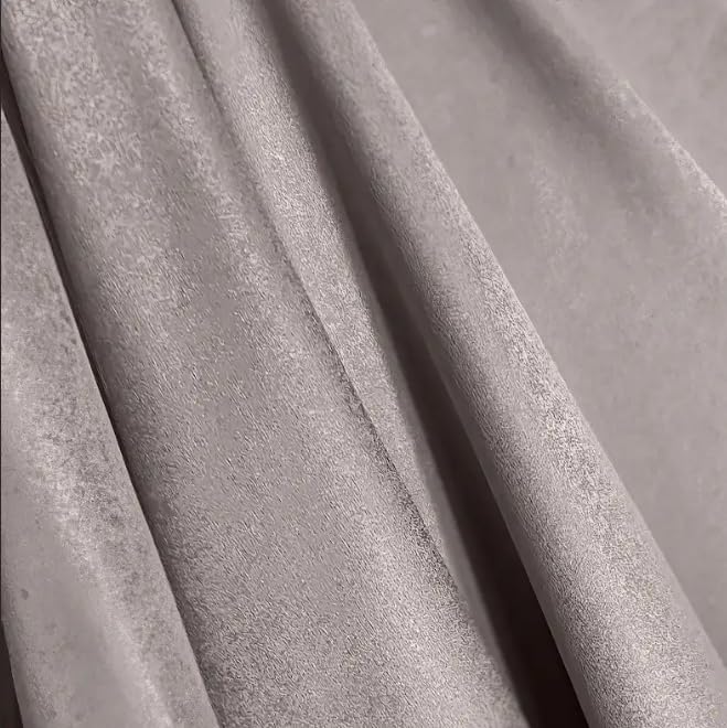 Faux Linen Textured Curtains Durable Fabric-Light Filtering Drapes forLiving Rooms Reception and Bedroom - Steel Grommets - Single Panel