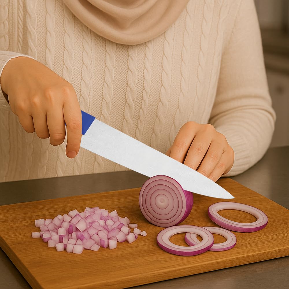 Professional Meat Knife – Stainless Steel Blade, Polypropylene Handle with Antimicrobial Protection, Comfort Grip, Dishwasher Safe