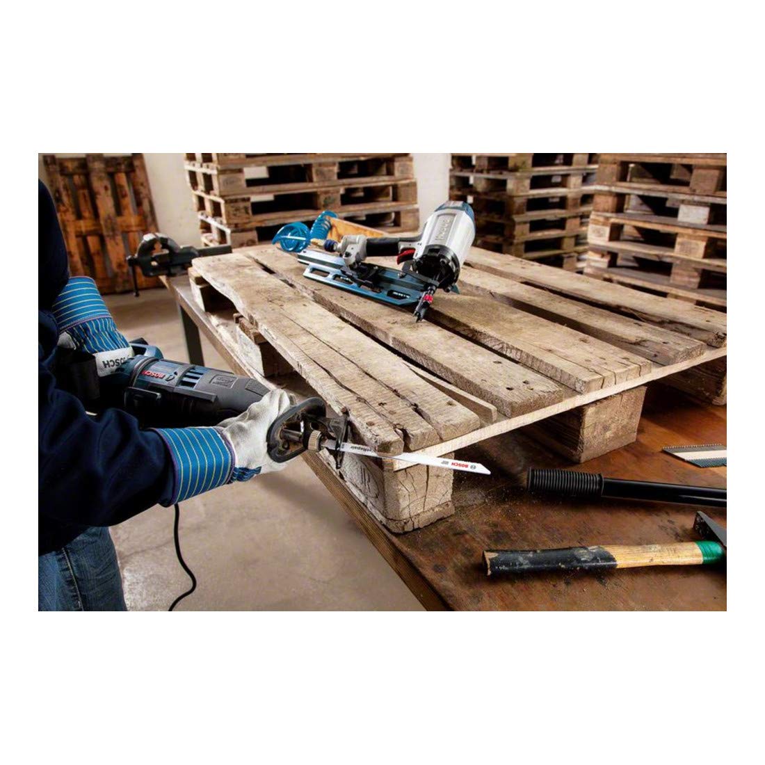 Bosch Saw Blade Set For Pallet Repair 0.9X190 mm 5 Pcs