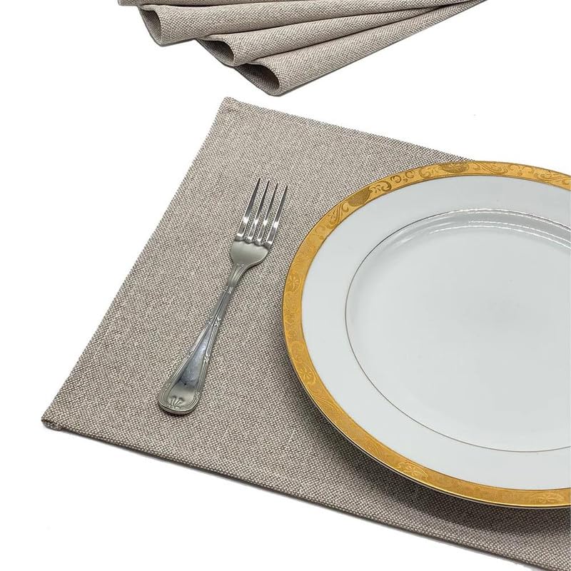 Linen Placemats Set 6 Pieces of Placemats and Runner