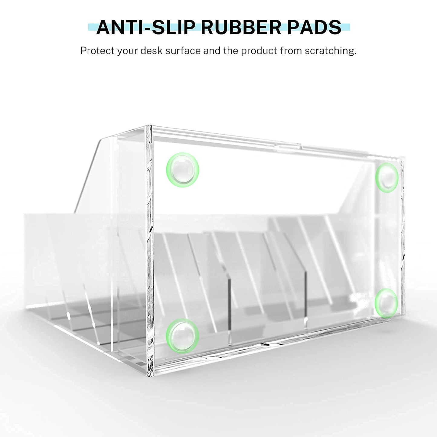 Acrylic Pen Organizer for Desk with Drawer, Multi-Functional Clear Marker Holder with 12 Compartments, Heavy-Duty Desktop Pencil Storage for Home, Office & Art Studio